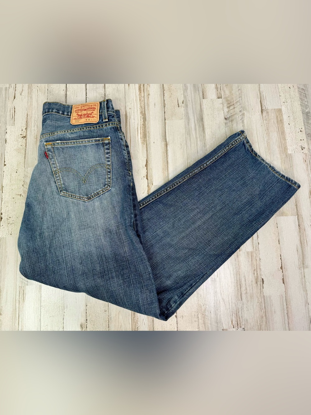 Vintage Levis 559 Pants Jeans Men 36x32 Denim Stretch Blue Straight